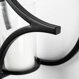 Lyra I Black Wall Candle Holder by Mercana at Eve Furniture