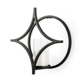 Lyra I Black Wall Candle Holder by Mercana at Eve Furniture