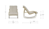 Lyra Outdoor Rocking Chair Beige by Moe's Home at Eve Furniture