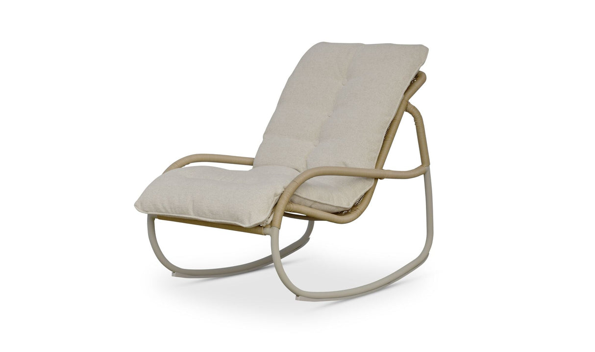 Lyra Outdoor Rocking Chair Beige by Moe's Home at Eve Furniture