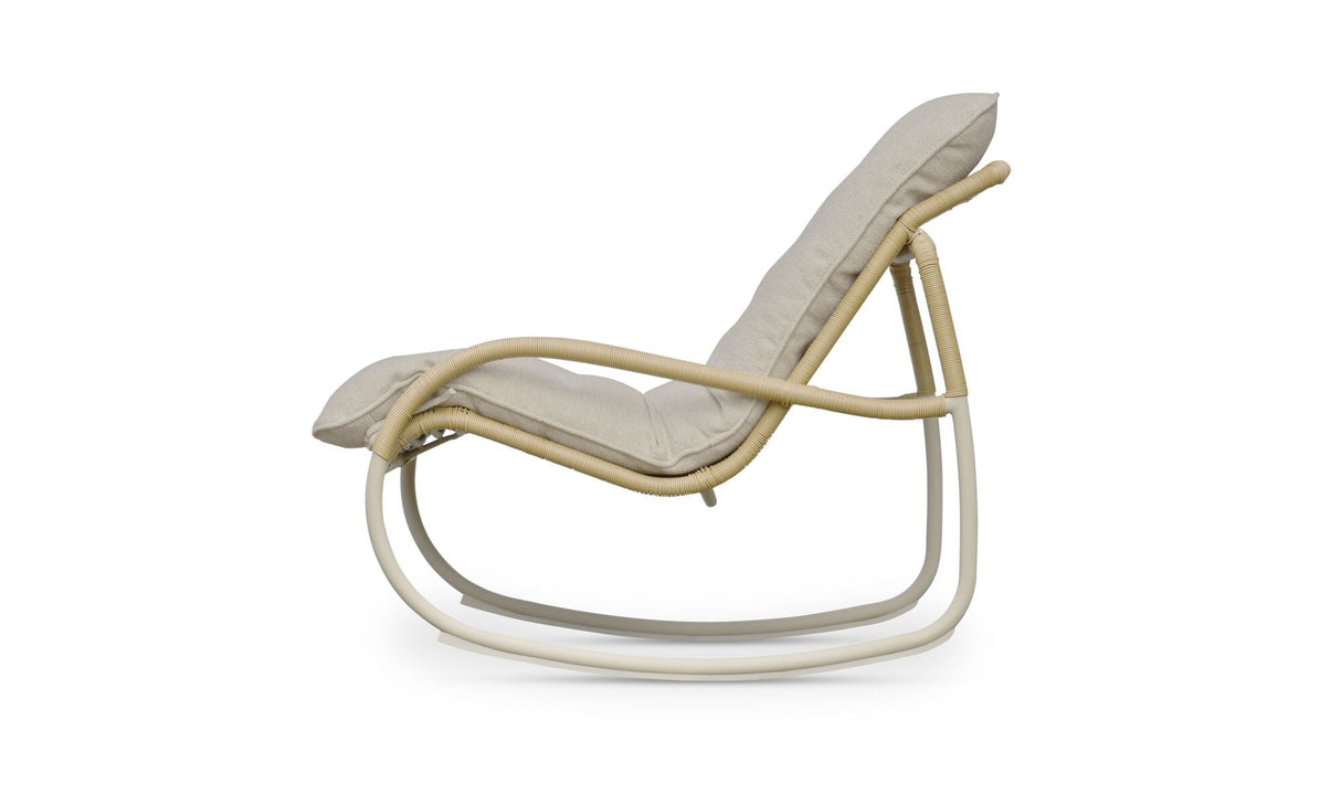 Lyra Outdoor Rocking Chair Beige by Moe's Home at Eve Furniture