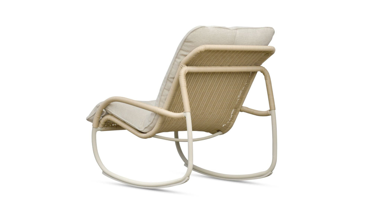 Lyra Outdoor Rocking Chair Beige by Moe's Home at Eve Furniture