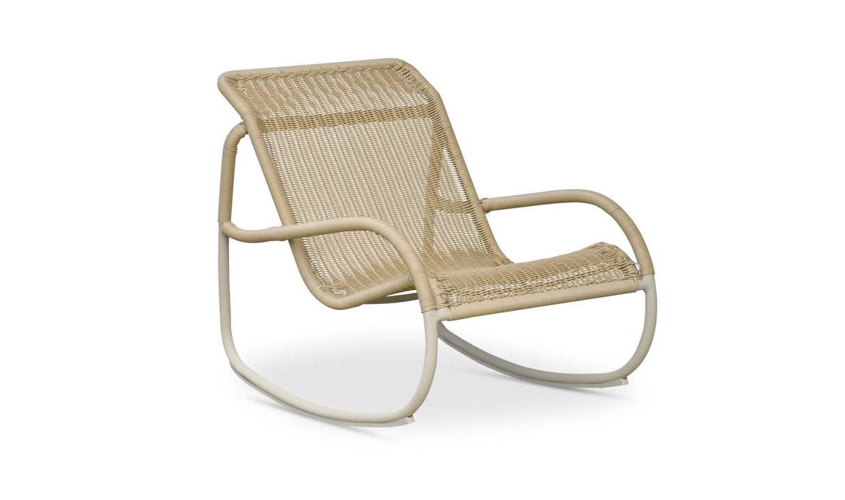 Lyra Outdoor Rocking Chair Beige by Moe's Home at Eve Furniture