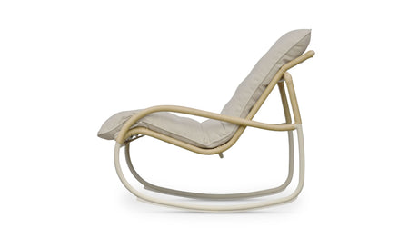 Lyra Outdoor Rocking Chair Beige by Moe's Home at Eve Furniture