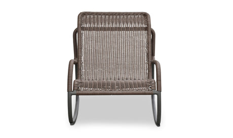 Lyra Outdoor Rocking Chair Brown by Moe's Home at Eve Furniture