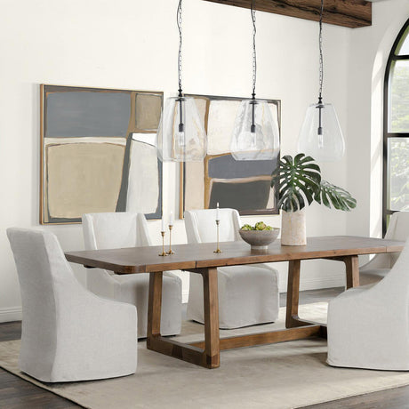Lyra Smoke Brown Ext Dining Table by Classic Home at Eve Furniture