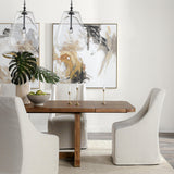 Lyra Smoke Brown Ext Dining Table by Classic Home at Eve Furniture