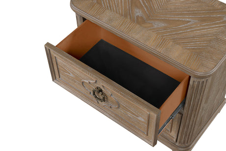 Lyris Rustic Oak Nightstand by Furniture of America at Eve Furniture