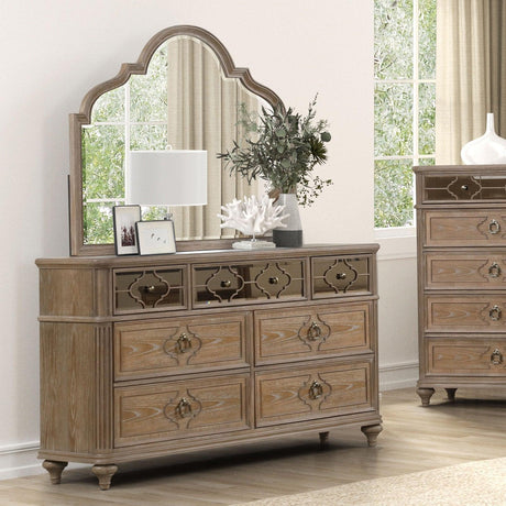 Lyris Rustic Oak Dresser by Furniture of America at Eve Furniture