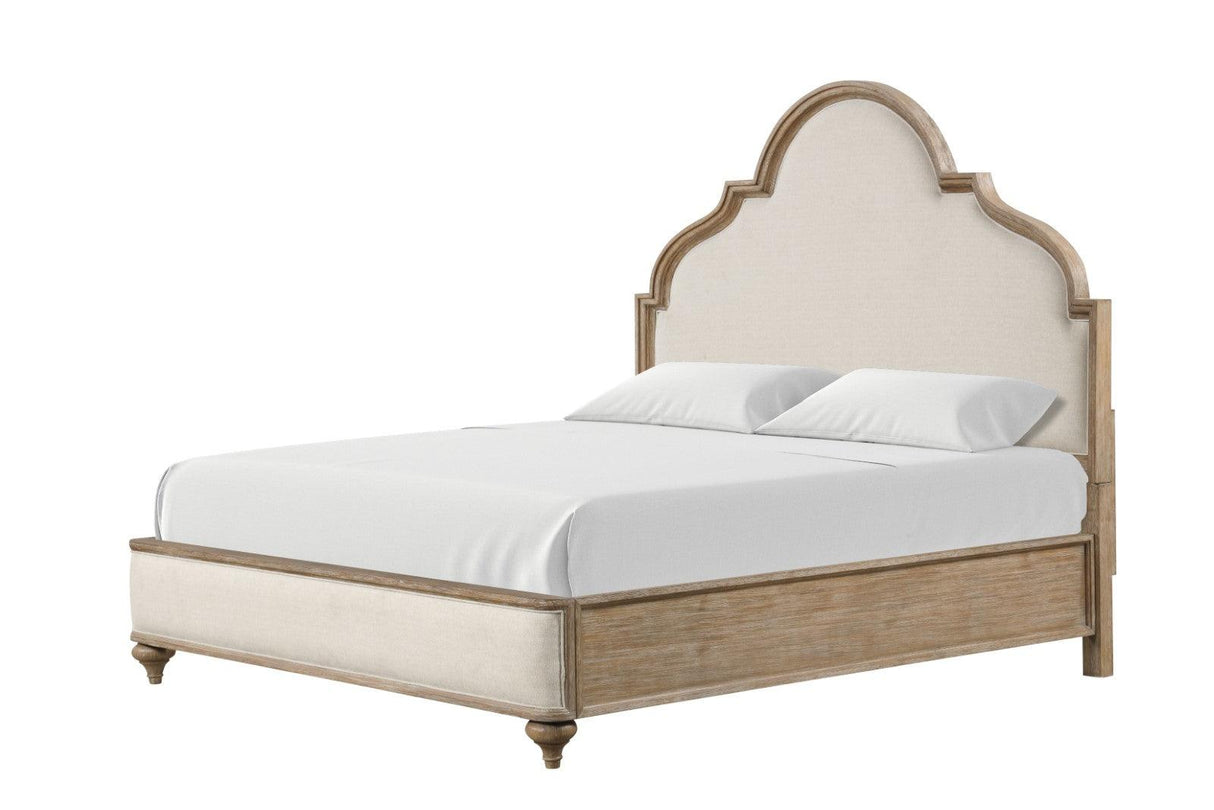 Lyris Rustic Oak King Bed by Furniture of America at Eve Furniture