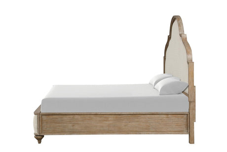 Lyris Rustic Oak King Bed by Furniture of America at Eve Furniture