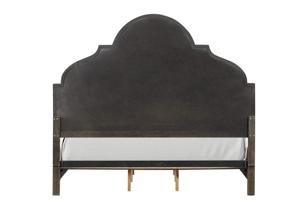 Lyris Rustic Oak King Bed by Furniture of America at Eve Furniture