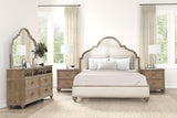 Lyris Rustic Oak King Bed by Furniture of America at Eve Furniture