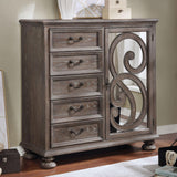 Lysandra Rustic Natural Armoire by Furniture of America at Eve Furniture