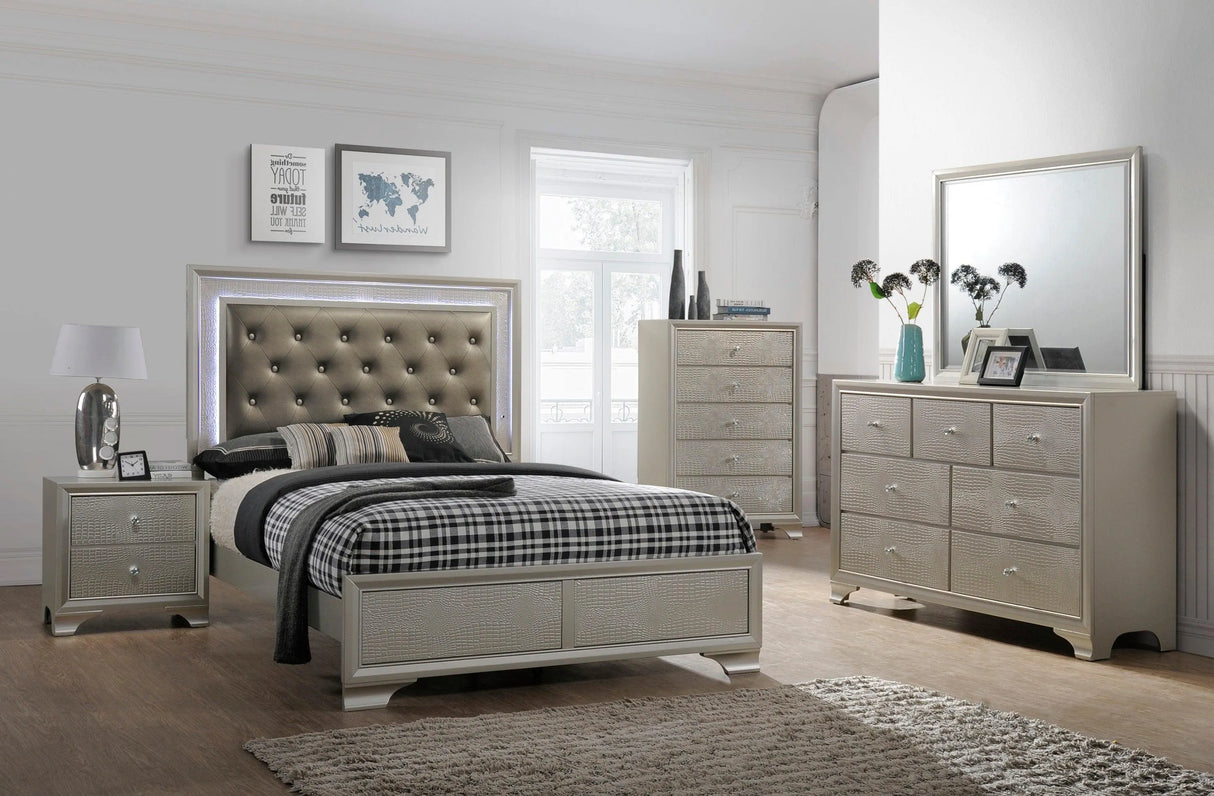 Lyssa Champagne Dresser by Crown Mark at Eve Furniture