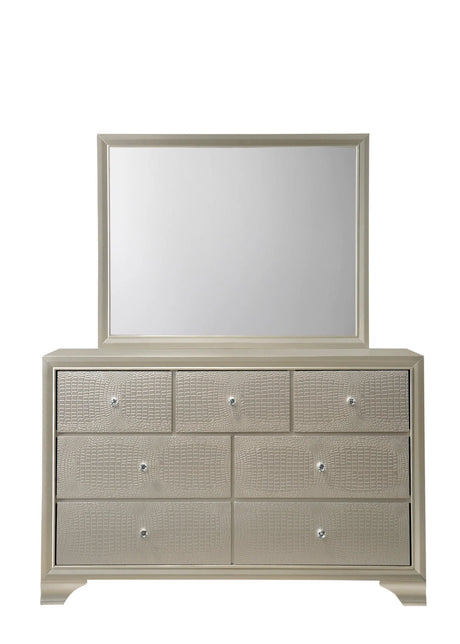 Lyssa Champagne Dresser by Crown Mark at Eve Furniture