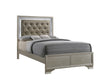 Lyssa Champagne Full LED Upholstered Panel Bed by Crown Mark at Eve Furniture