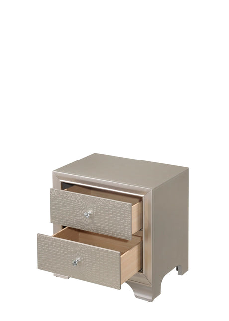 Lyssa Champagne Nightstand by Crown Mark at Eve Furniture