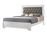 Lyssa Frost LED Upholstered Panel Bedroom Set by Crown Mark at Eve Furniture