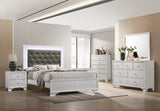 Lyssa Frost LED Upholstered Panel Bedroom Set by Crown Mark at Eve Furniture