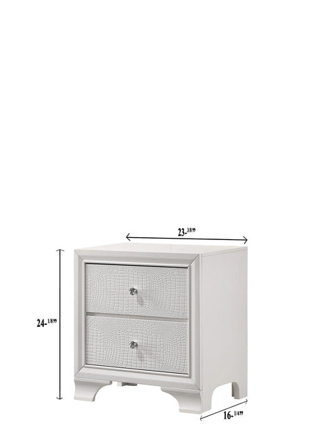 Lyssa Frost Nightstand by Crown Mark at Eve Furniture