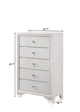 Lyssa Oat and Frost LED Upholstered Panel Bedroom Set by Crown Mark at Eve Furniture
