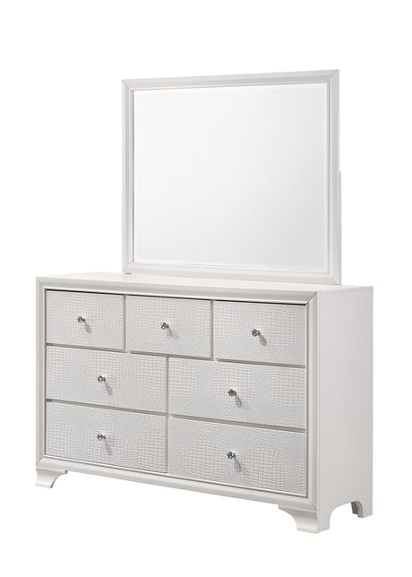 Lyssa Oat and Frost LED Upholstered Panel Youth Bedroom Set by Crown Mark at Eve Furniture