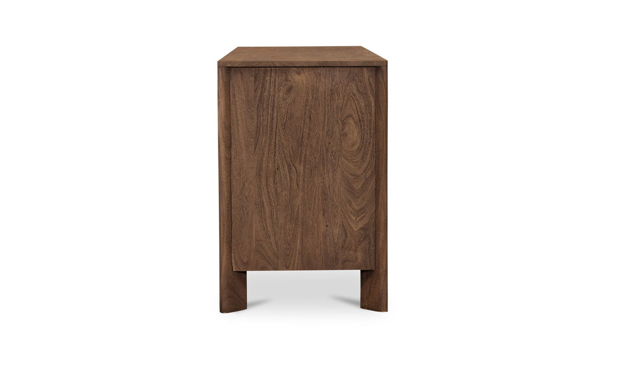 Mabel 6 Drawer Dresser Dark Brown by Moe's Home at Eve Furniture