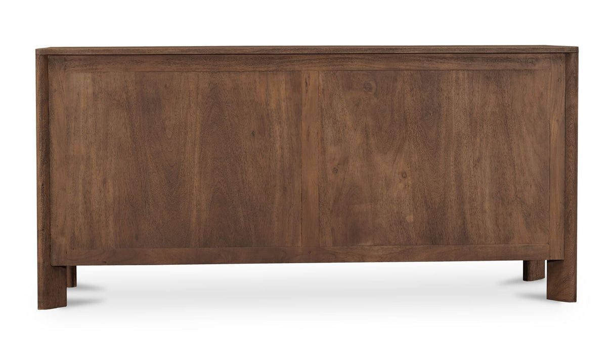 Mabel 6 Drawer Dresser Dark Brown by Moe's Home at Eve Furniture