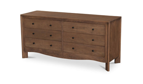 Mabel 6 Drawer Dresser Dark Brown by Moe's Home at Eve Furniture
