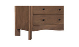 Mabel 6 Drawer Dresser Dark Brown by Moe's Home at Eve Furniture