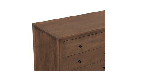 Mabel 6 Drawer Dresser Dark Brown by Moe's Home at Eve Furniture