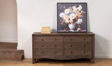 Mabel 6 Drawer Dresser Dark Brown by Moe's Home at Eve Furniture