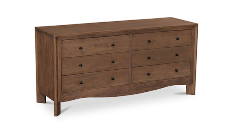 Mabel 6 Drawer Dresser Dark Brown by Moe's Home at Eve Furniture