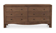 Mabel 6 Drawer Dresser Dark Brown by Moe's Home at Eve Furniture