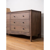 Mabel Dark Brown 6 Drawer Dresser by Moe's Home at Eve Furniture