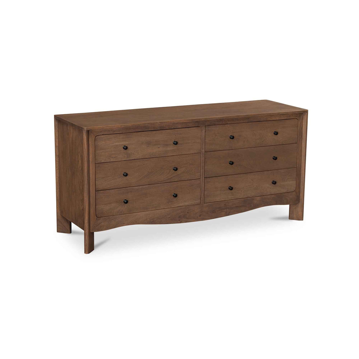 Mabel Dark Brown 6 Drawer Dresser