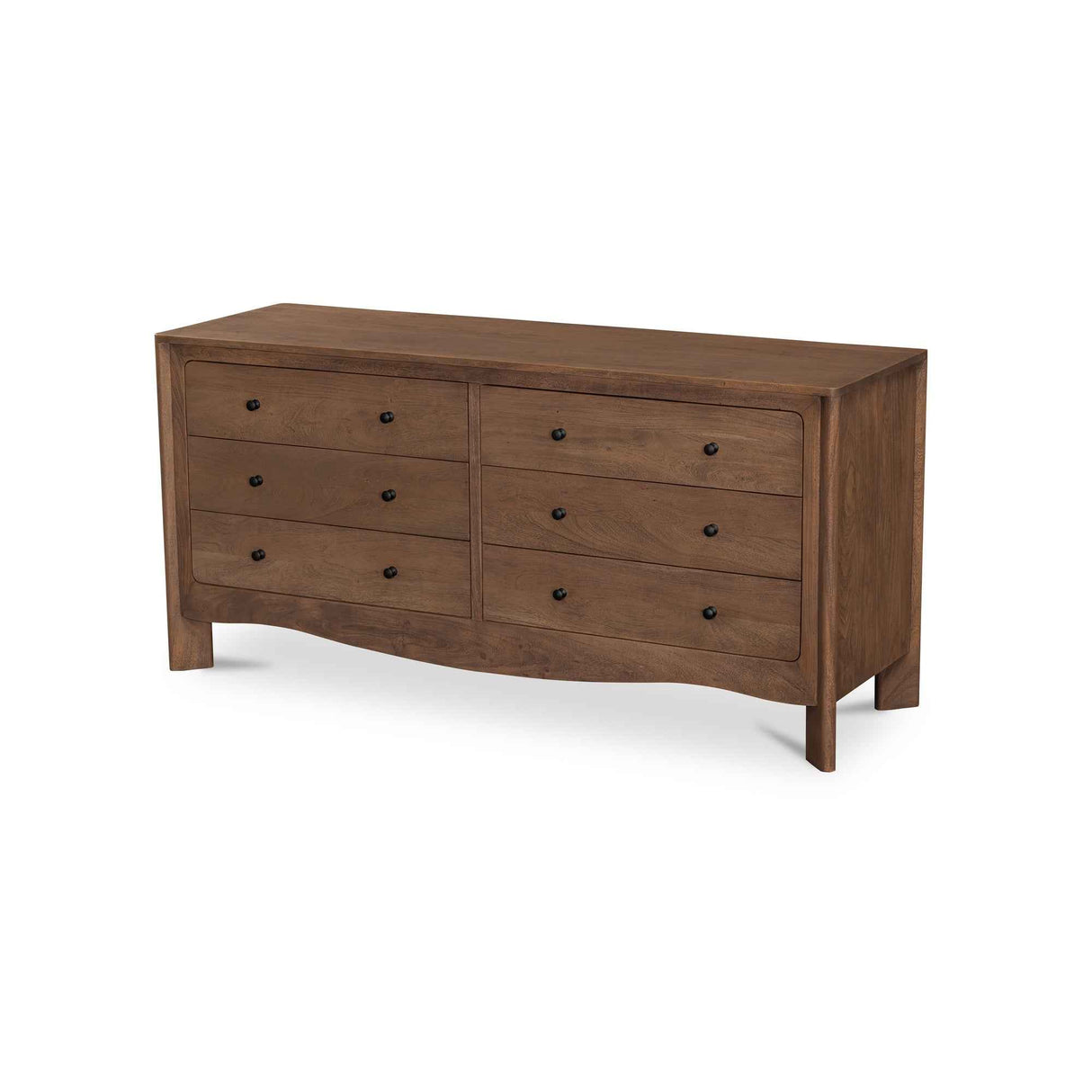 Mabel Dark Brown 6 Drawer Dresser