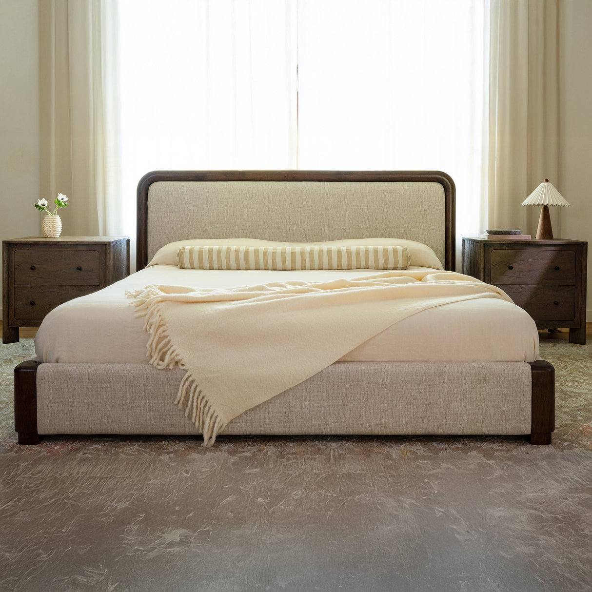 Mabel Dark Brown Nightstand by Moe's Home at Eve Furniture