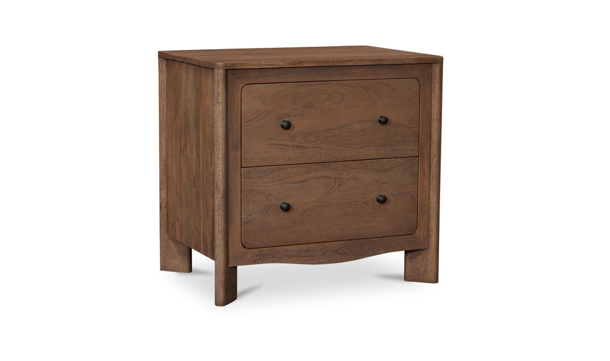 Mabel Nightstand Dark Brown by Moe's Home at Eve Furniture