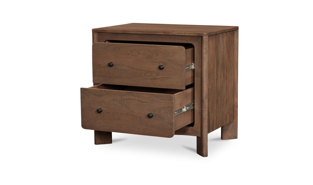 Mabel Nightstand Dark Brown by Moe's Home at Eve Furniture