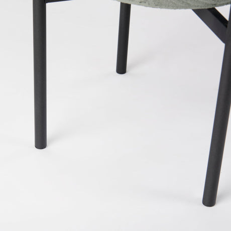 Mabel Set of Two Green Top W/ Black Iron Base Plant Stands by Mercana at Eve Furniture
