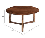 Macaria Walnut Coffee Table by Zuomod at Eve Furniture
