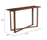 Macaria Walnut Console Table by Zuomod at Eve Furniture