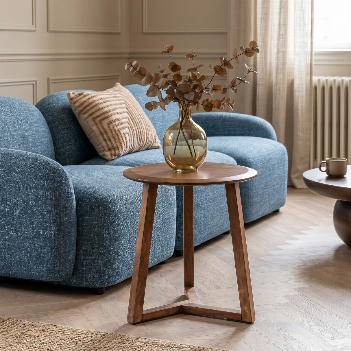 Macaria Walnut Side Table by Zuomod at Eve Furniture