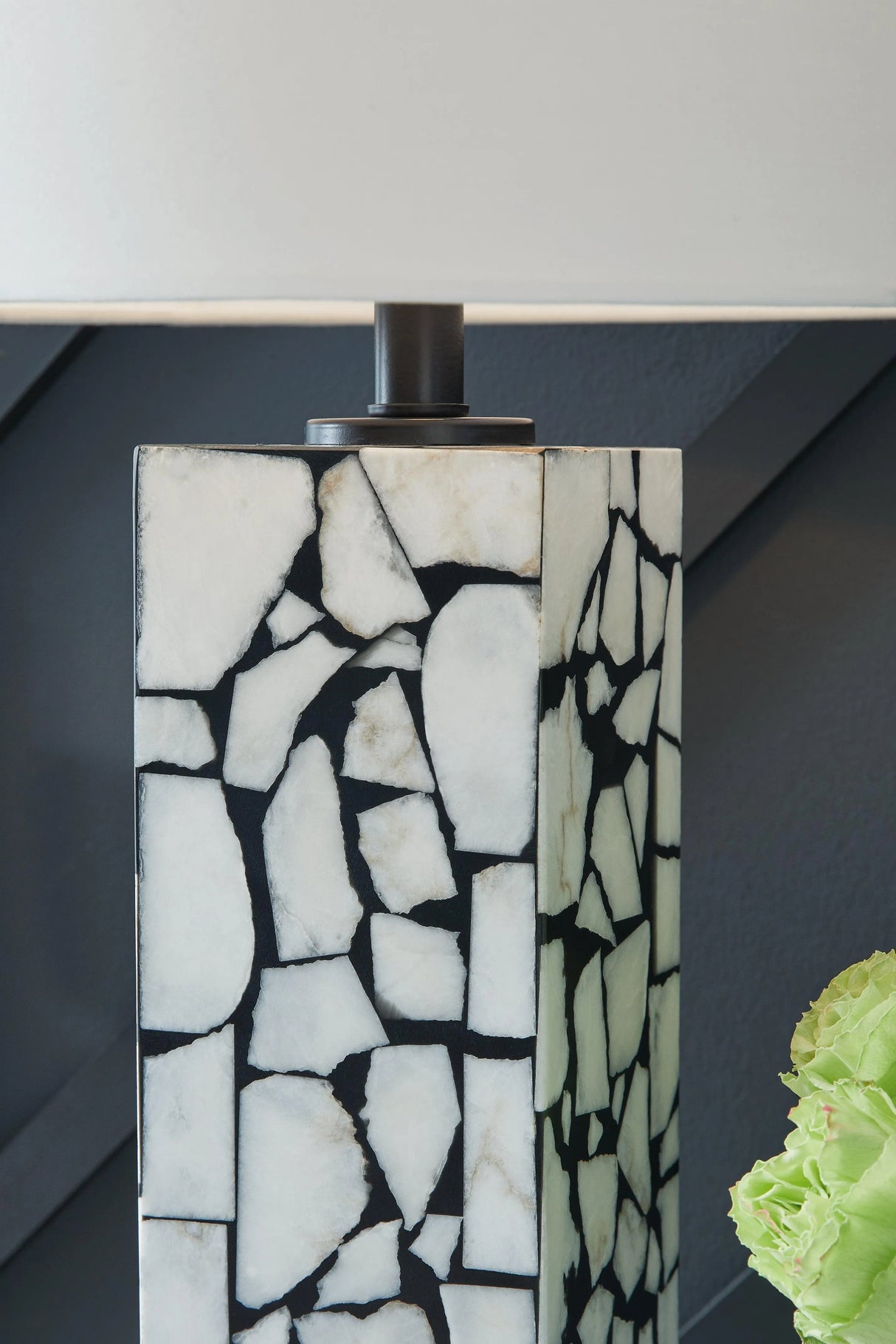 Macaria White/Black Table Lamp by Ashley at Eve Furniture