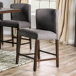 Macedo Black/Ivory Counter Height Chair Set of 2 by Furniture of America at Eve Furniture