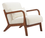 Macio Cream Accent Chair by Zuomod at Eve Furniture