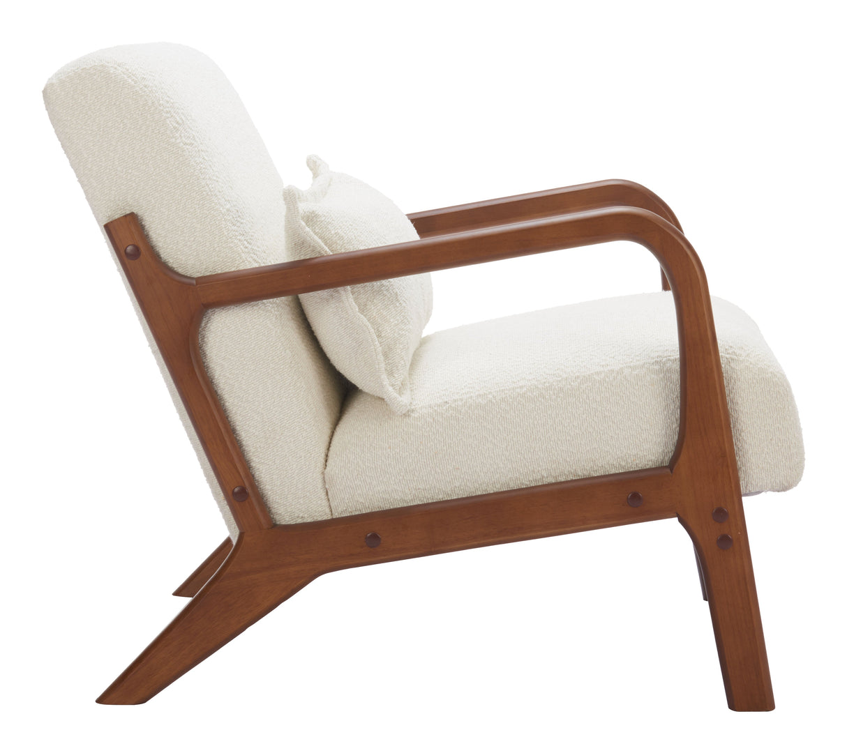 Macio Cream Accent Chair by Zuomod at Eve Furniture