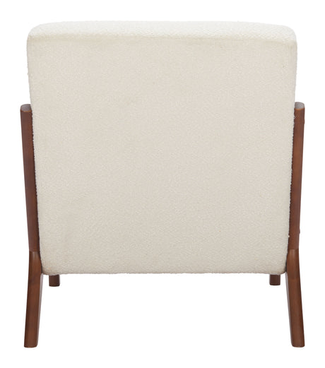 Macio Cream Accent Chair by Zuomod at Eve Furniture